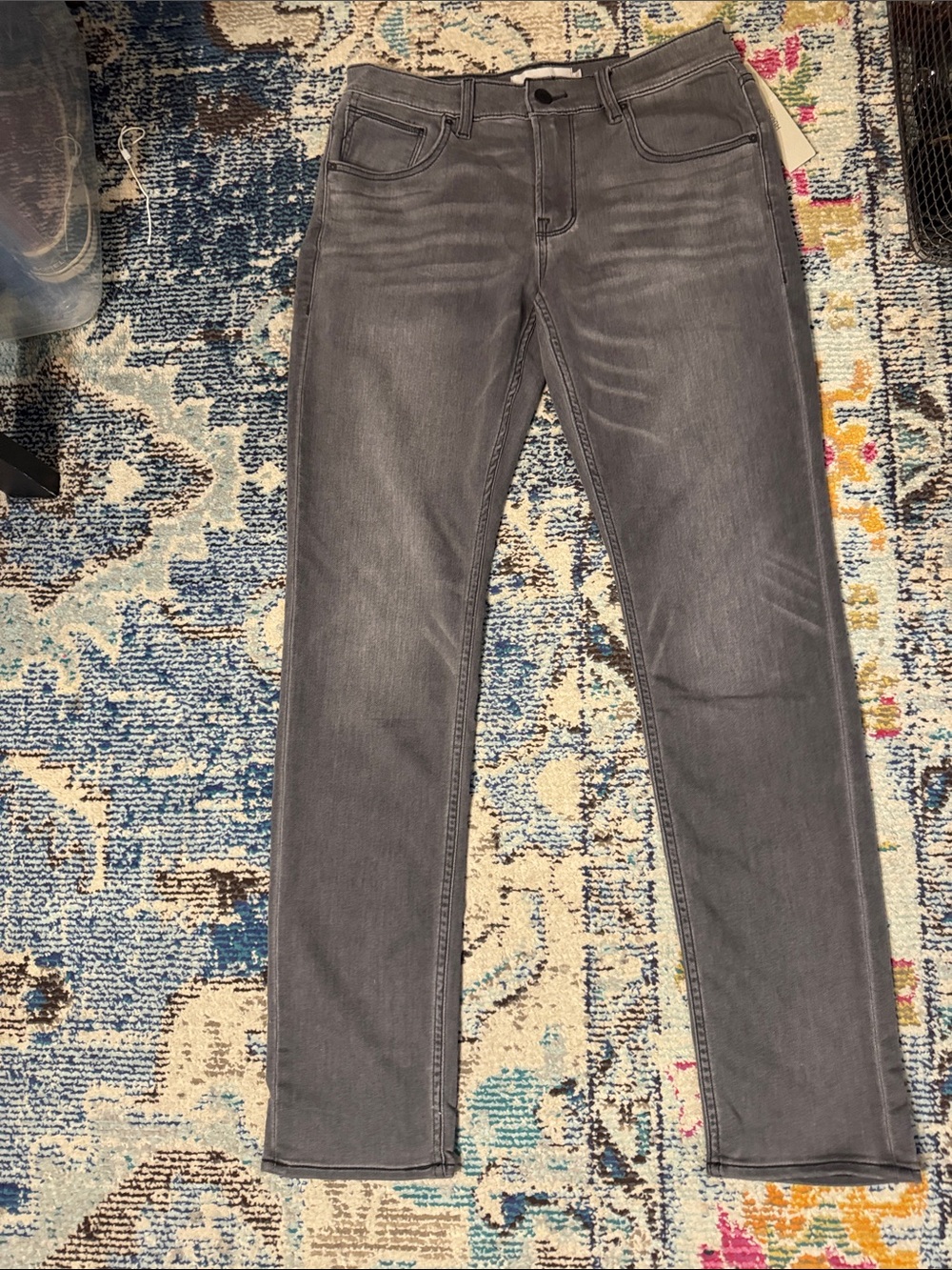 Hudson Jeans Grey Slim straight Stretch Jeans